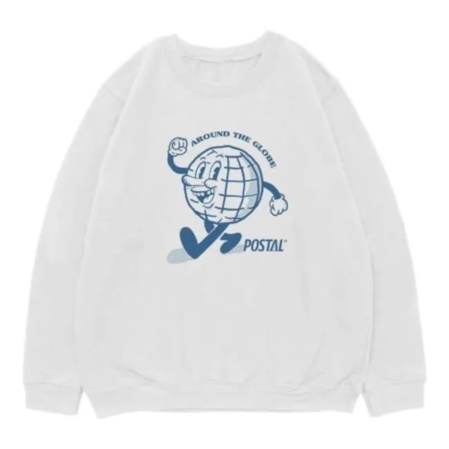 Blusa Moletom Postal Globinho Andando