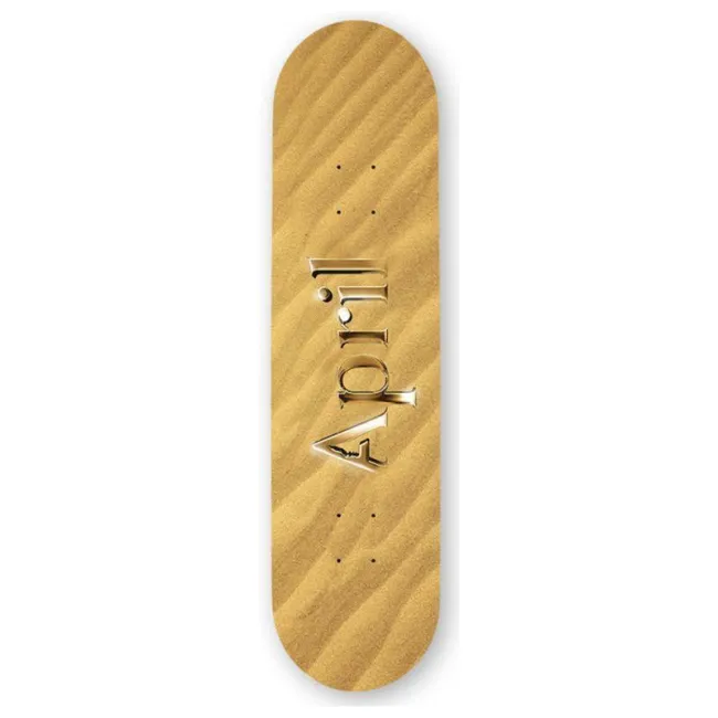 Shape April Skateboards AP Logo Sand