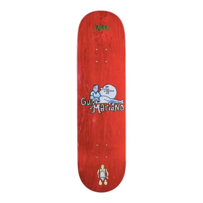 Shape April Skateboards Guy By Gonz Red