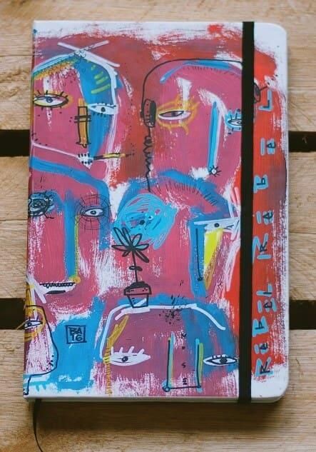 Sketchbook Postal x Rafael Parisotto - Red Caos